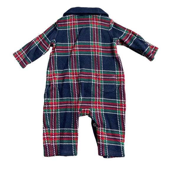 Janie & Jack Plaid one piece outfit - Picture 3 of 3